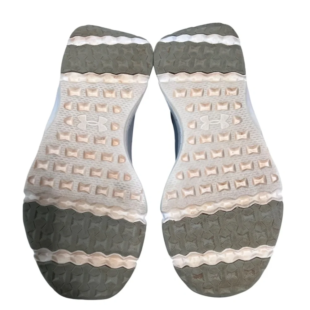 Under Armour Women’s Low Cut Gray Green Sneakers Shoes Size 8.5 - Picture 7 of 8